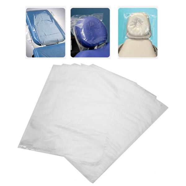 Disposable Headrest Plastic Sleeves, PK/250 | DentaCarts | Dental Cart