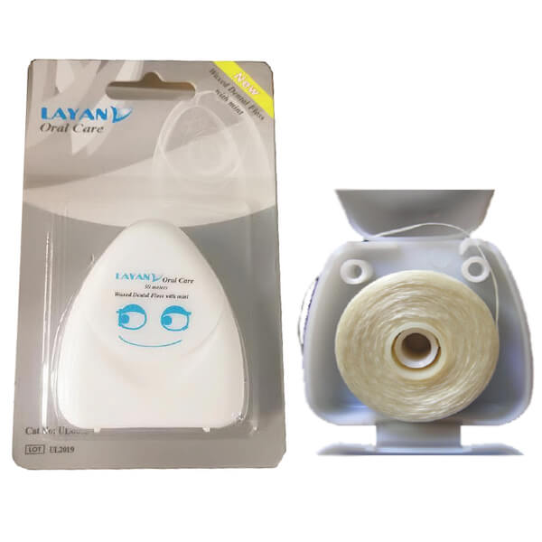 Waxed Nylon Dental Floss, Mint Flavor, 50m Pack | DentaCarts | Dental Cart