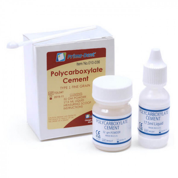 Prime-Dent, Polycarboxylate Cement (32g P + 17.5ml L) | DentaCarts | Dental Cart
