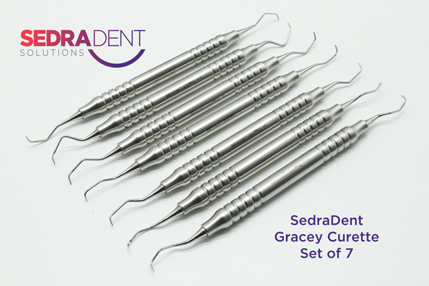 Gracey Curette Set of 7 (1-2 /13-14) | DentaCarts | Dental Cart