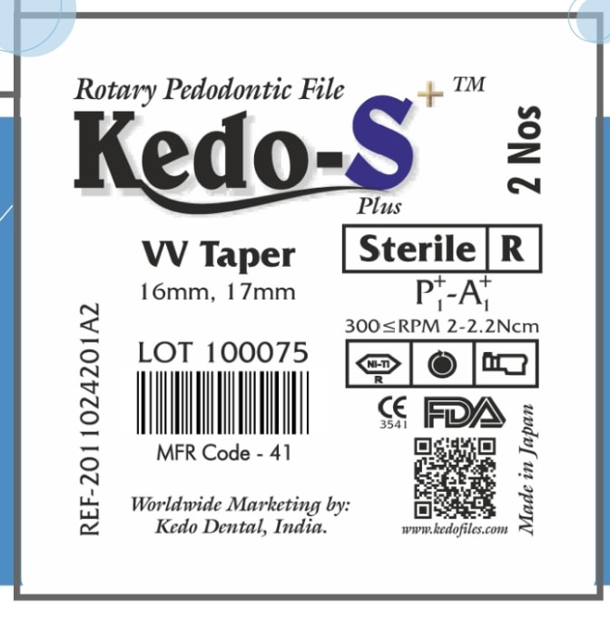 Kedo S Plus Rotary Pedo files | DentaCarts | Dental Cart