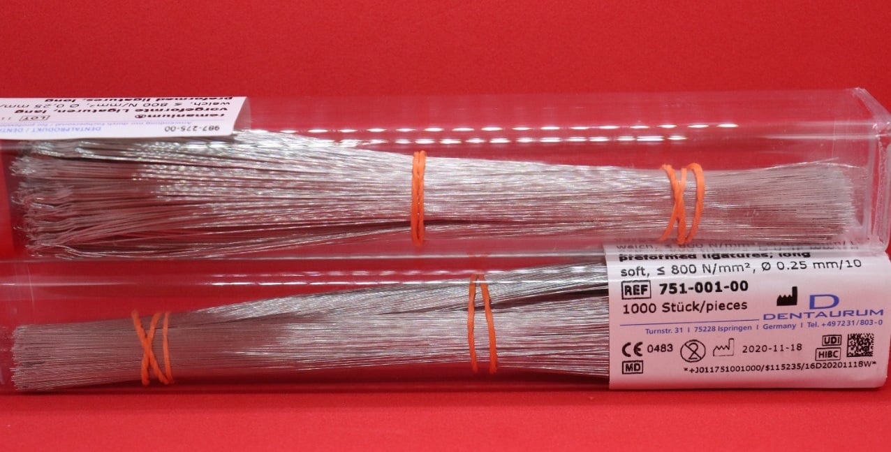 Dentaurum ligatures wires 1000 pieces