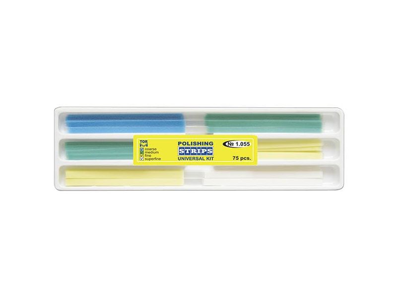 TOR-VM FINISHING & POLISHING STRIPS UNIVERSAL KIT (75PCS) | DentaCarts | Dental Cart