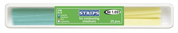 TOR-VM Finishing Strips for Contouring (25pcs) | DentaCarts | Dental Cart