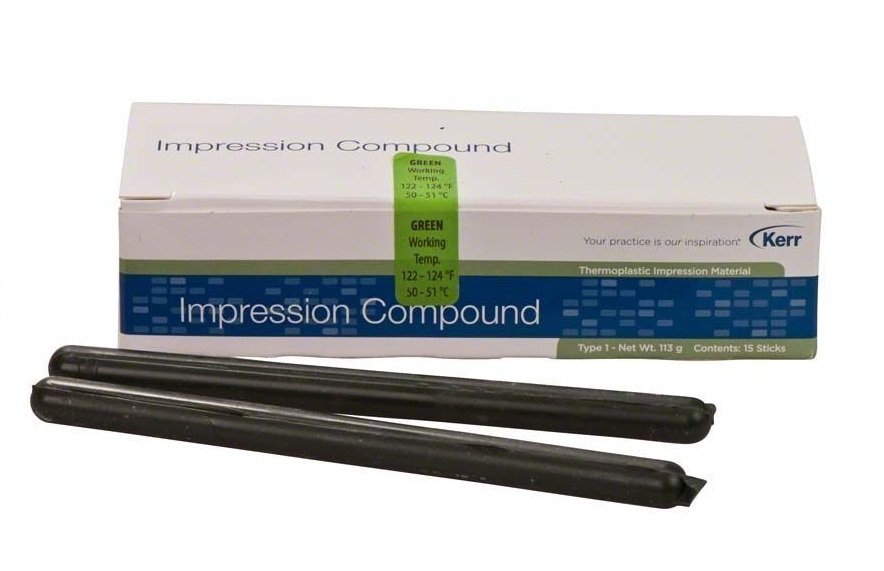 Kerr Impression Compound (15 green sticks) | DentaCarts | Dental Cart