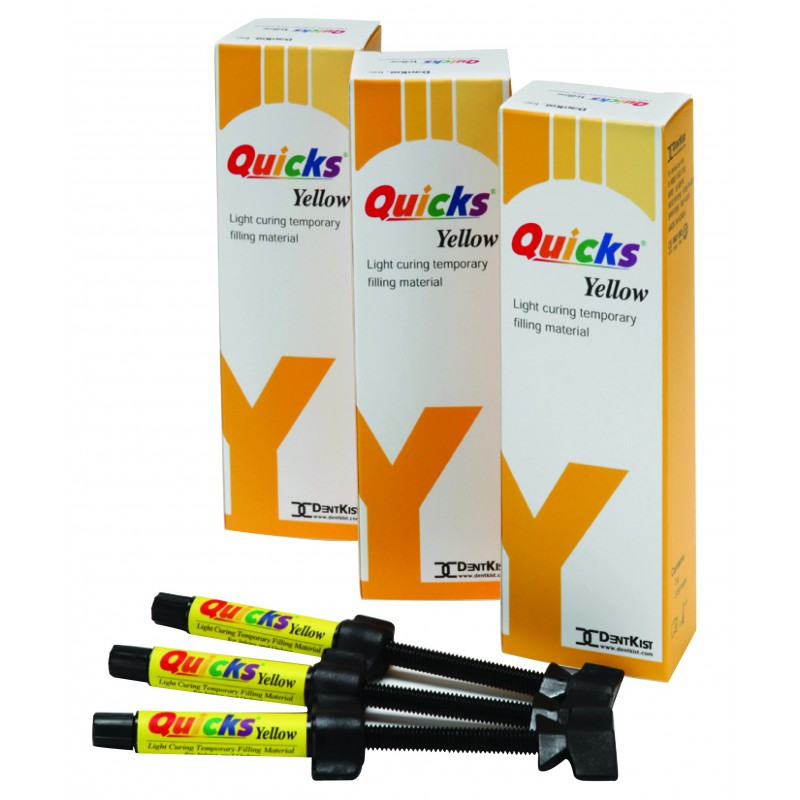 Dentkist charm Quicks light curing temporary filling (Syringe 3g) | DentaCarts | Dental Cart