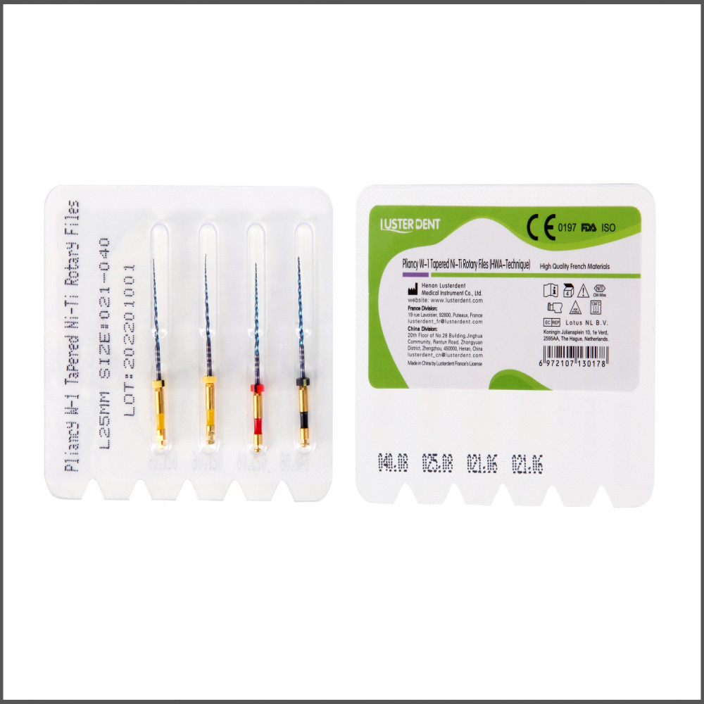 Lusterdent Total Solution Tapered Niti Rotary Files 25 mm | DentaCarts | Dental Cart
