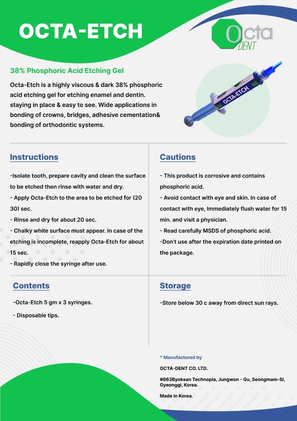 octa acid etch | DentaCarts | Dental Cart