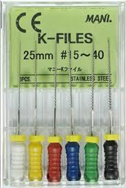 Mani K-FILES 25MM #15-40 | DentaCarts | Dental Cart