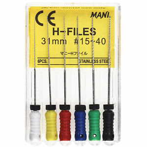 Mani H-FILES 31MM #15-40 | DentaCarts | Dental Cart