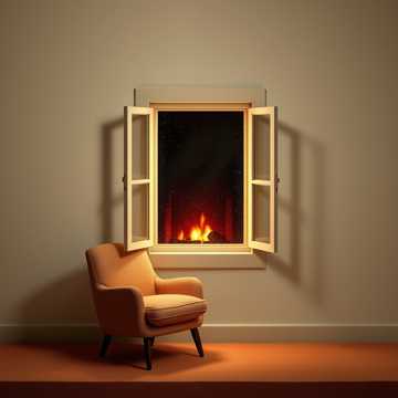 Обложка: У камина