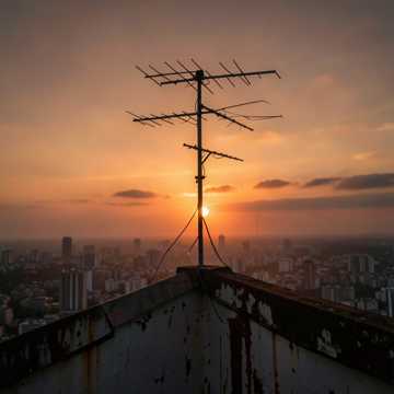 Обложка: Закат над городом