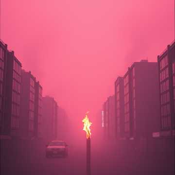 Обложка: Сгоревший город