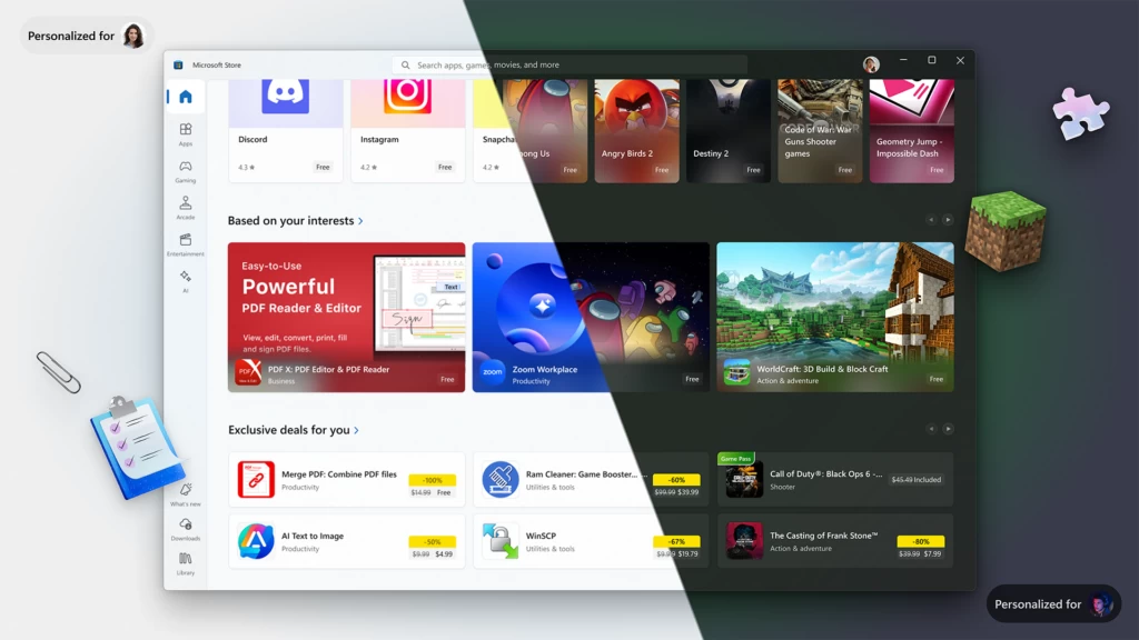 Microsoft Store в Windows 11