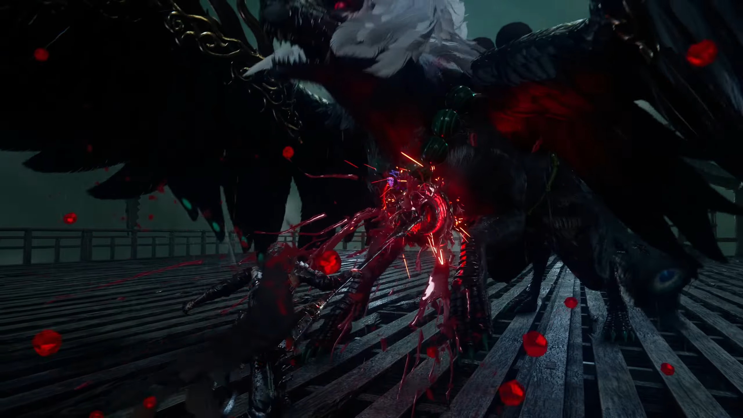 Xbox Showcase 2025 screenshot of Ninja Gaiden 4 main character stabbing a giant bird.