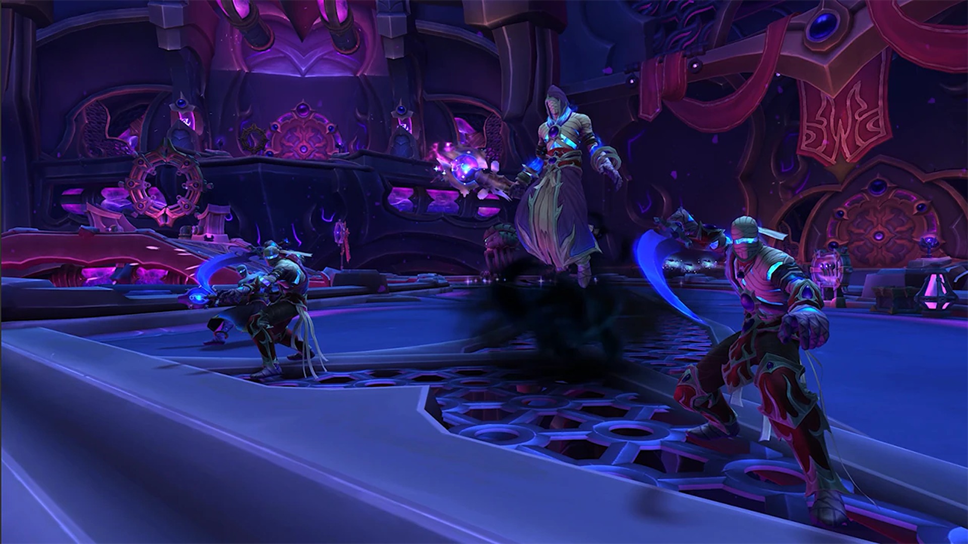 Promotional screenshot of Shadow Guard Ethereals in World of Warcraft: The War Within