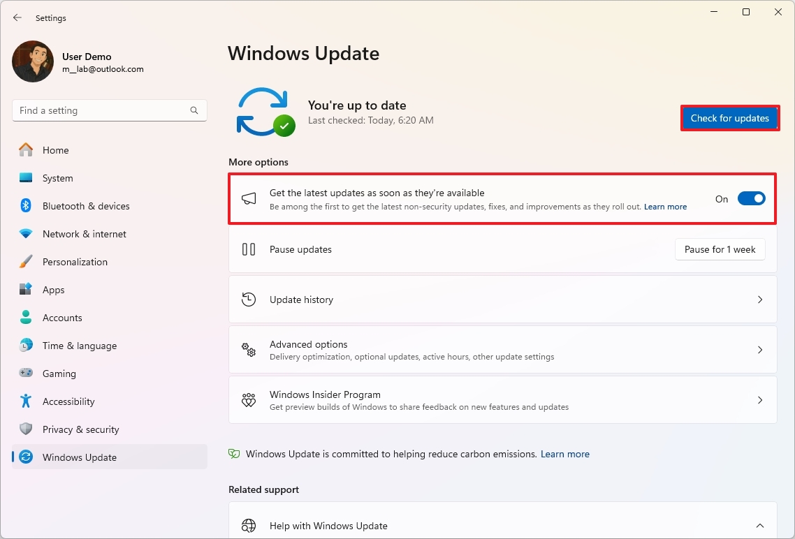 Windows 11 проверить наличие обновлений