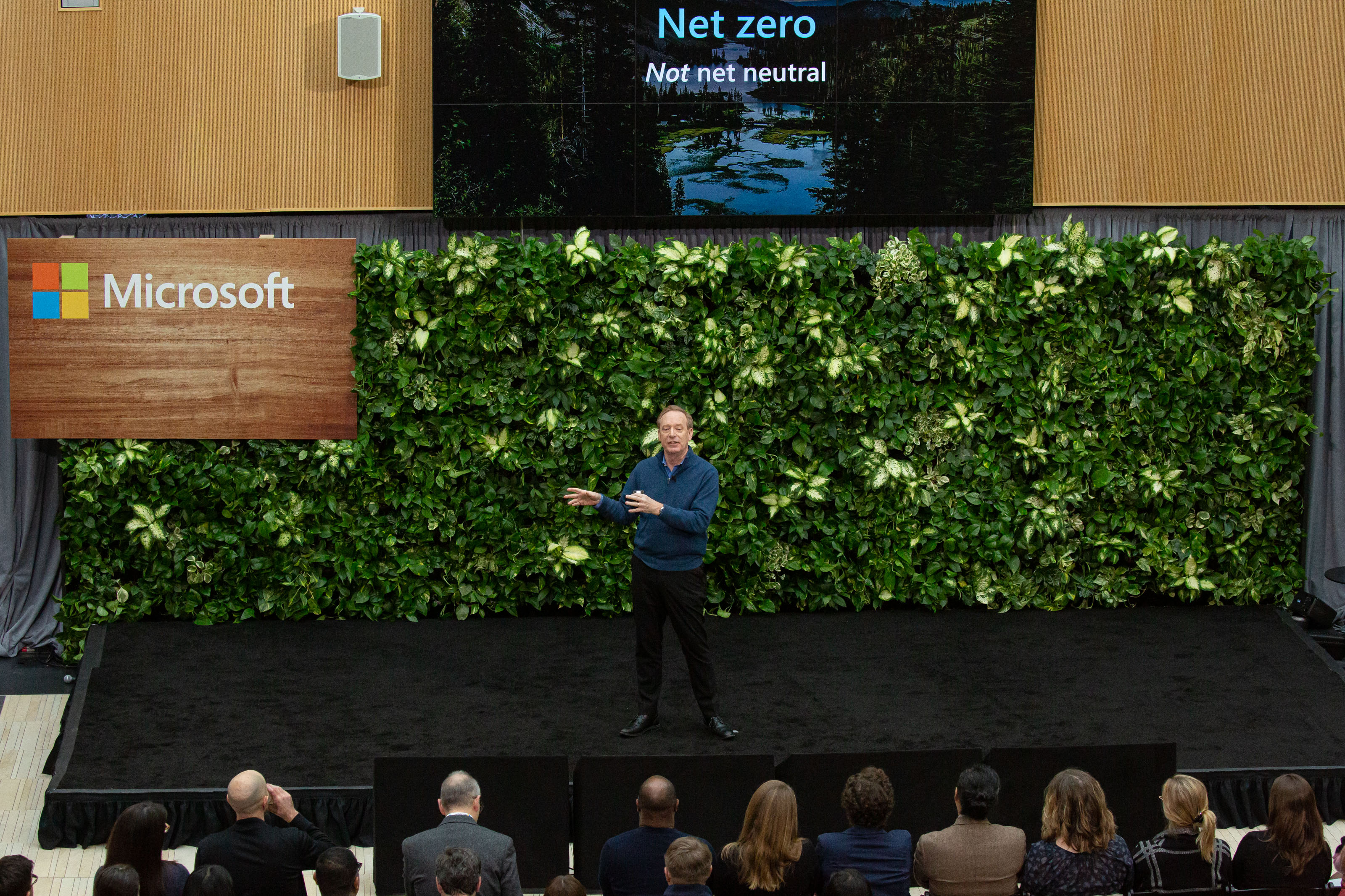 Brad Smith discusses Microsoft's climate pledges
