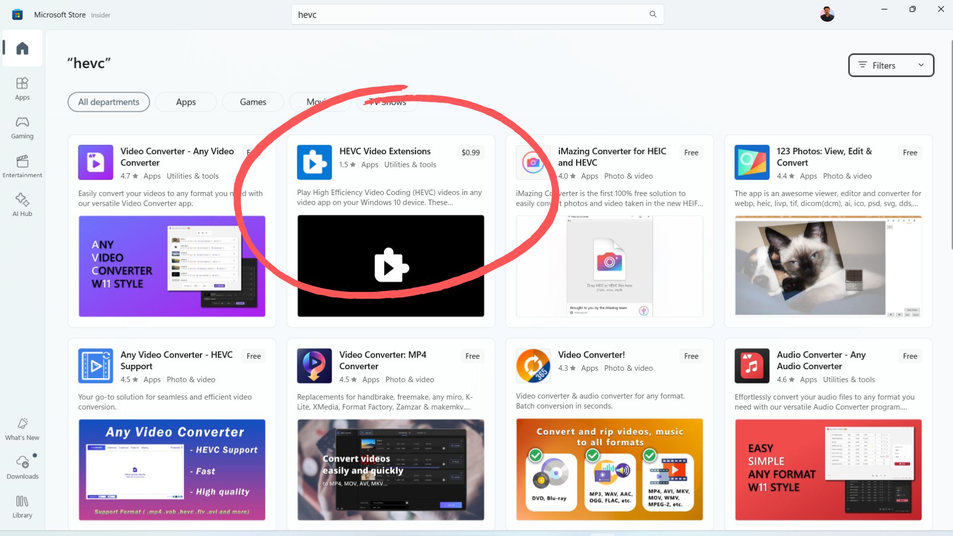 Как бесплатно смотреть HEVC-видео на Windows 11: небольшой секрет от Microsoft