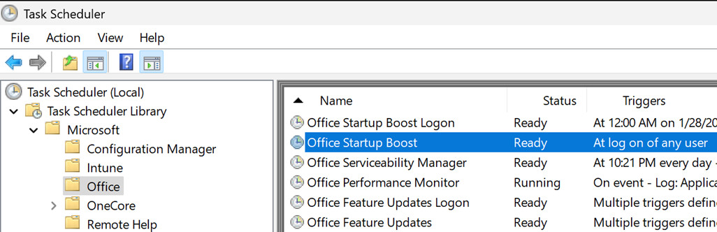 new startup boost on Microsoft 365