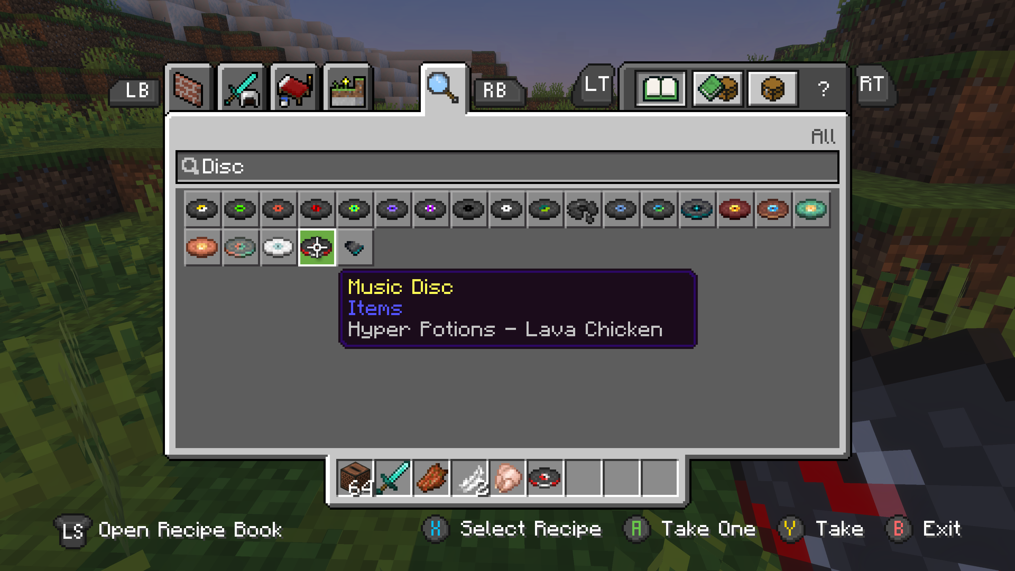Музыкальный диск "Lava Chicken" в Minecraft