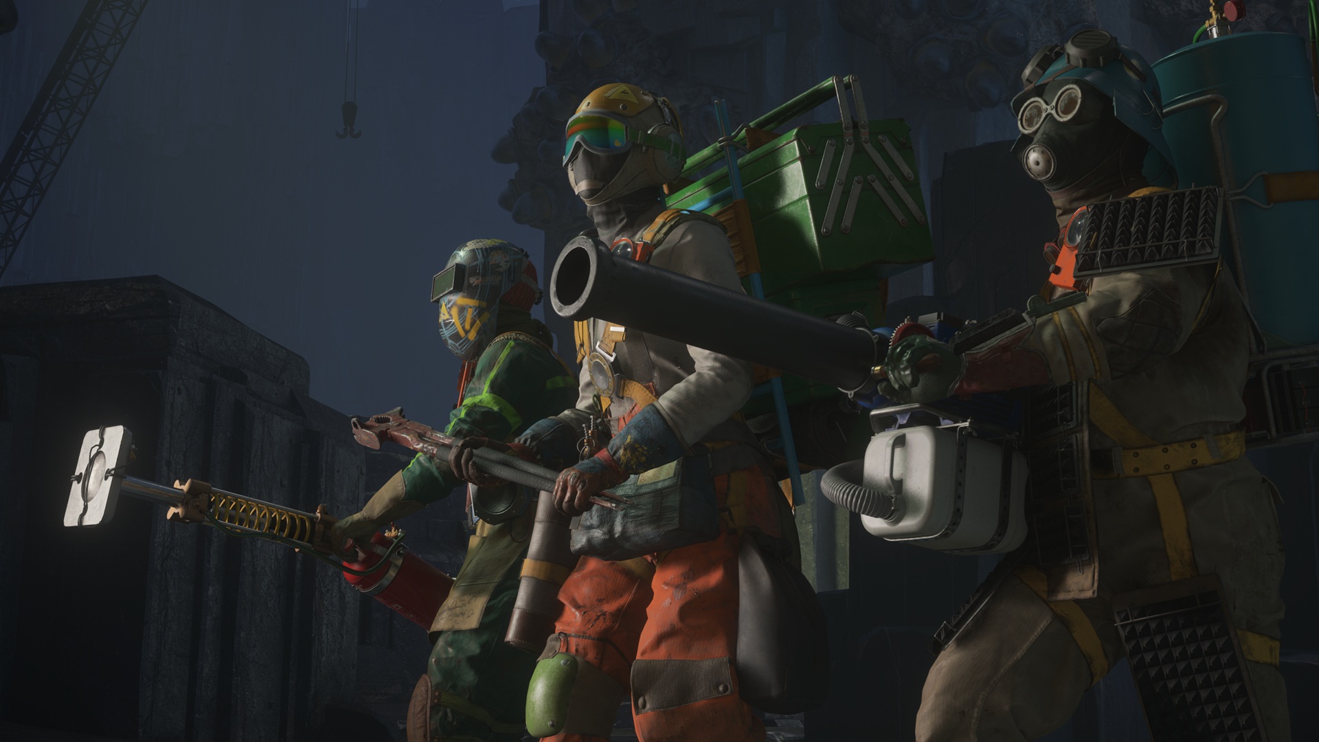 A three-person squad in FBC: Firebreak
