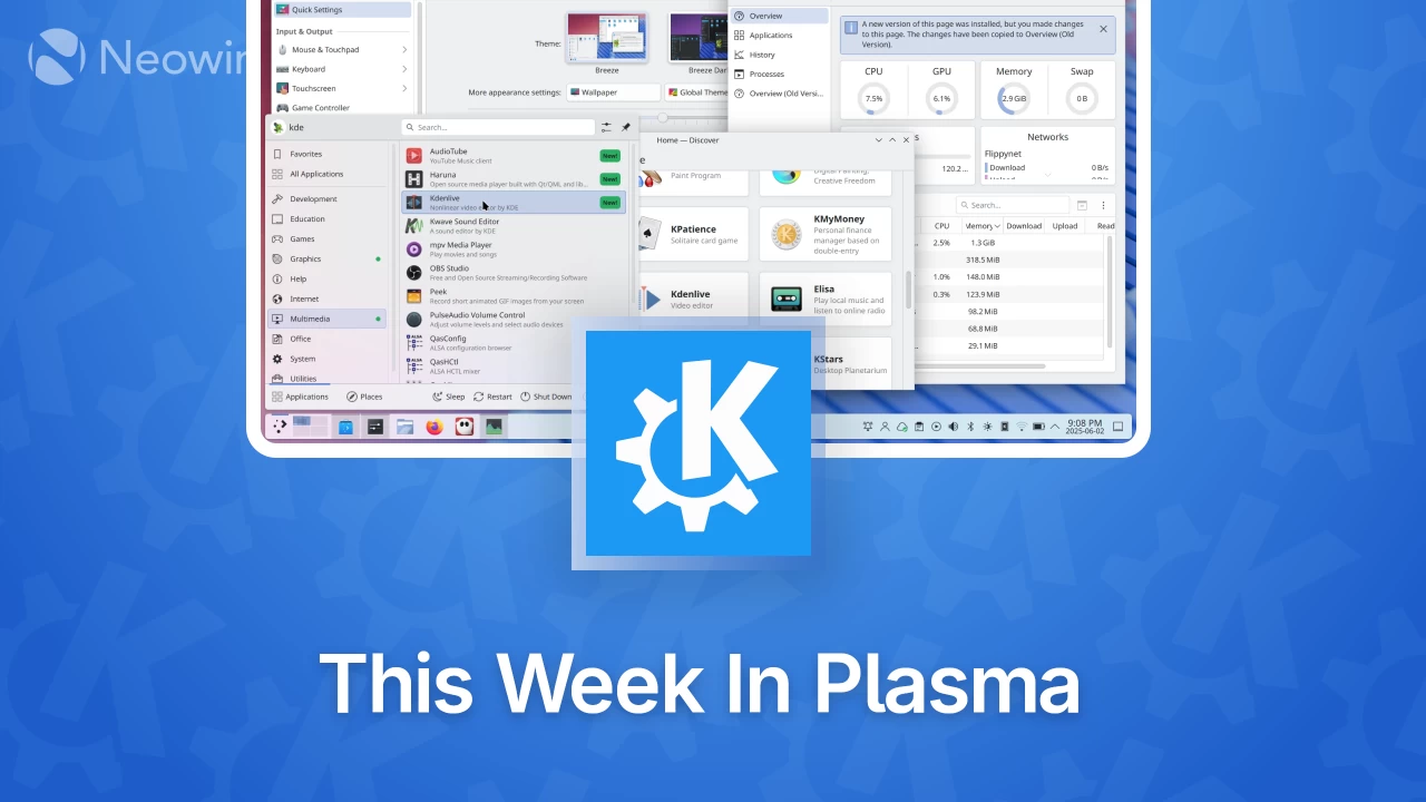 KDE Plasma: Закругленные углы окон и другие улучшения, которых мы ждали!