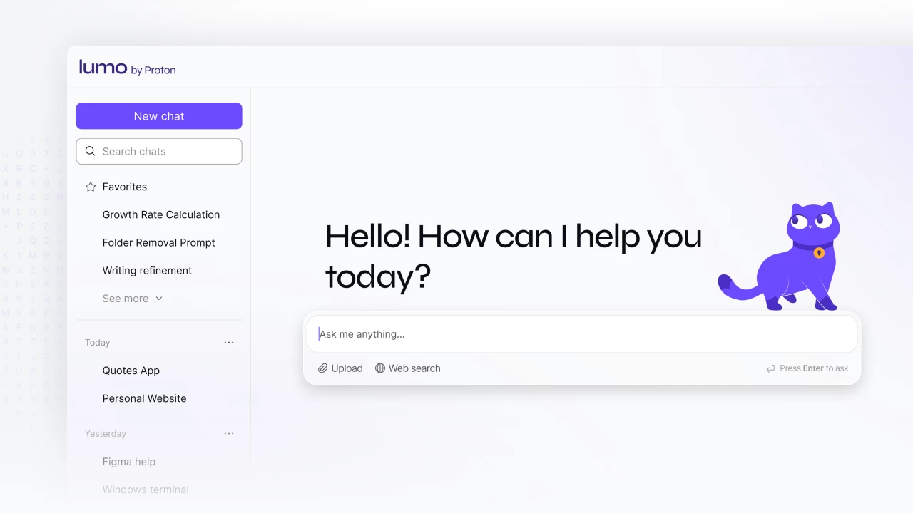 AI assistant Lumo by Proton