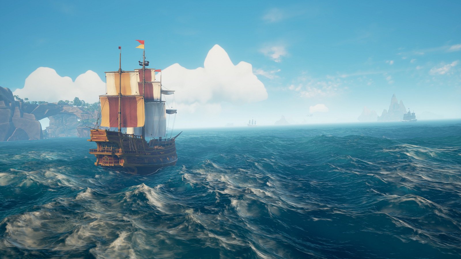 Официальный скриншот игрового процесса Sea of Thieves.