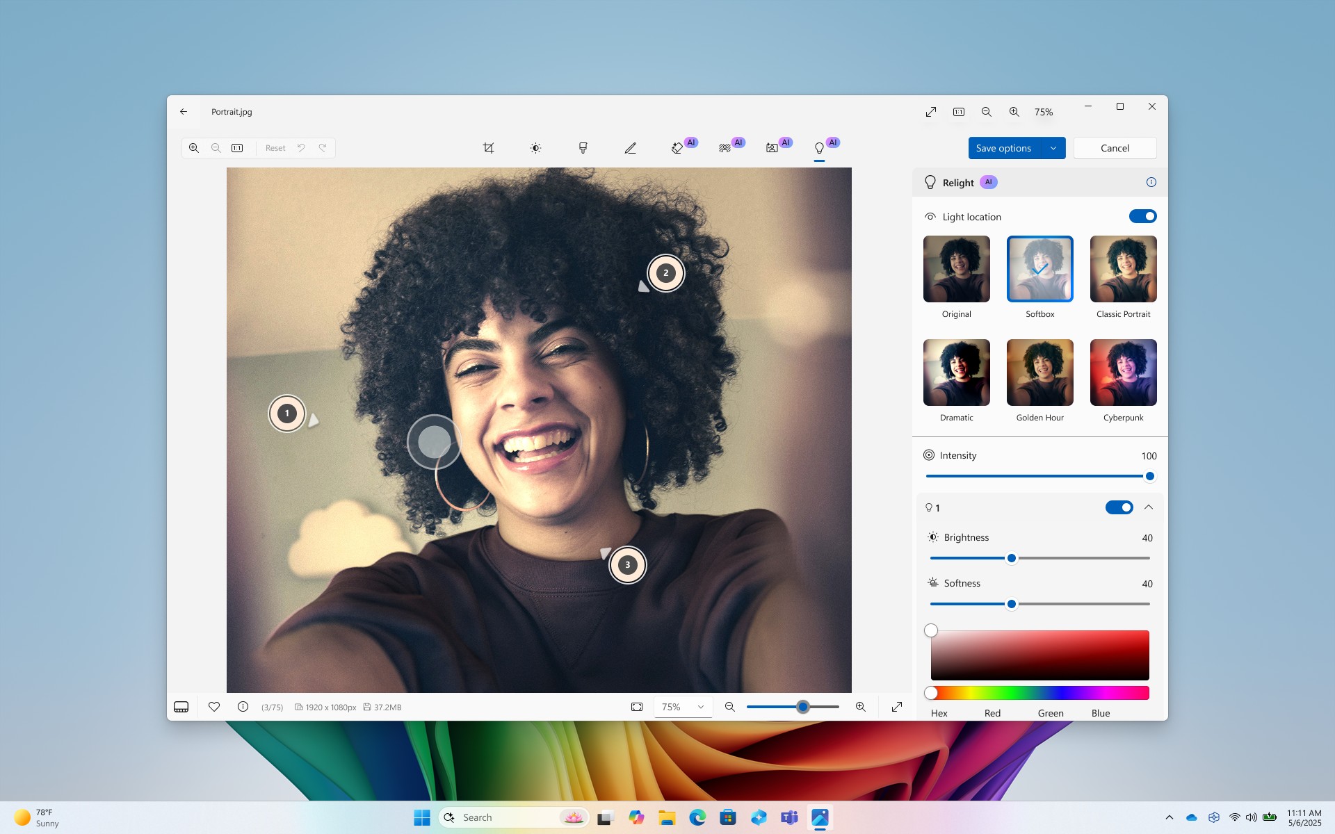 Virtual lighting sources are coming to Photos.