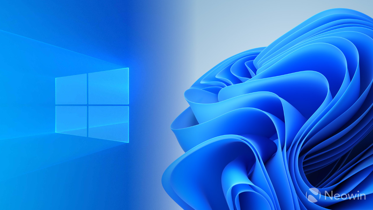 Смешанные обои Windows 10 и Windows 11