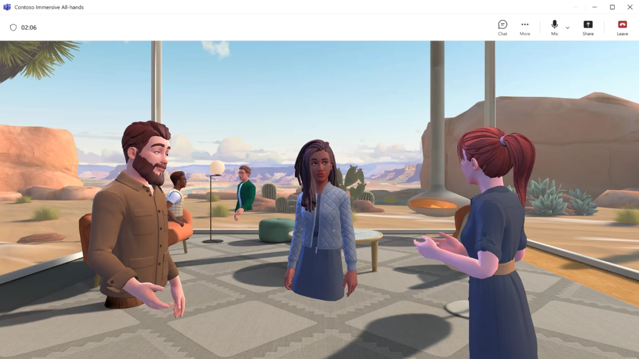 Новый формат общения: 3D-встречи в Microsoft Teams