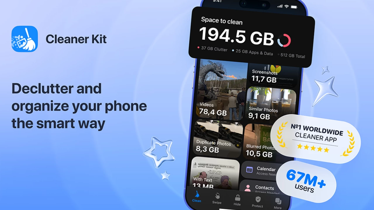 Изображение к статье: Наведем порядок в iPhone: пожизненная подписка на Smart Cleaner со скидкой 71%! - Deals на MSReview.net