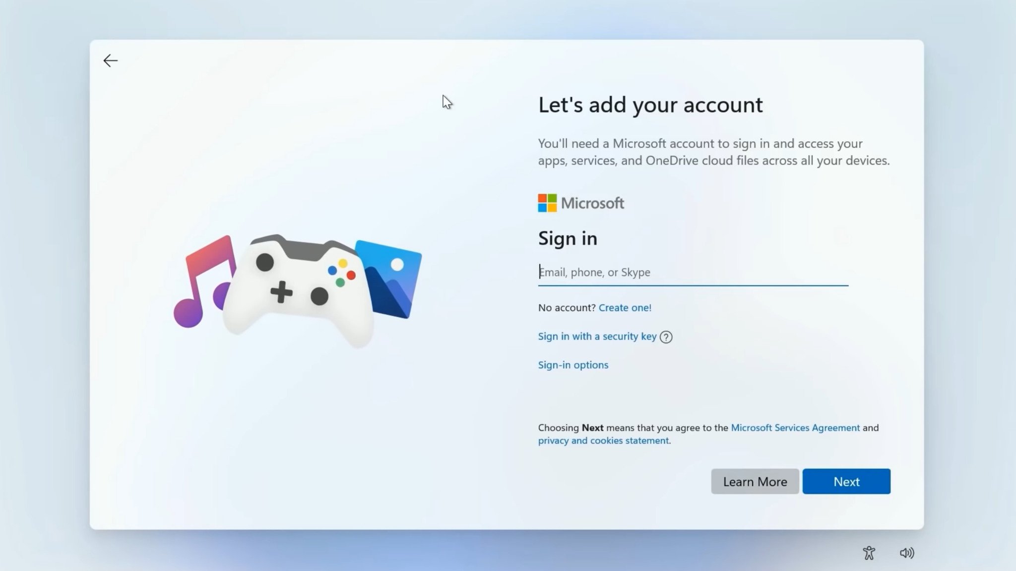 Windows 11 OOBE sign-in