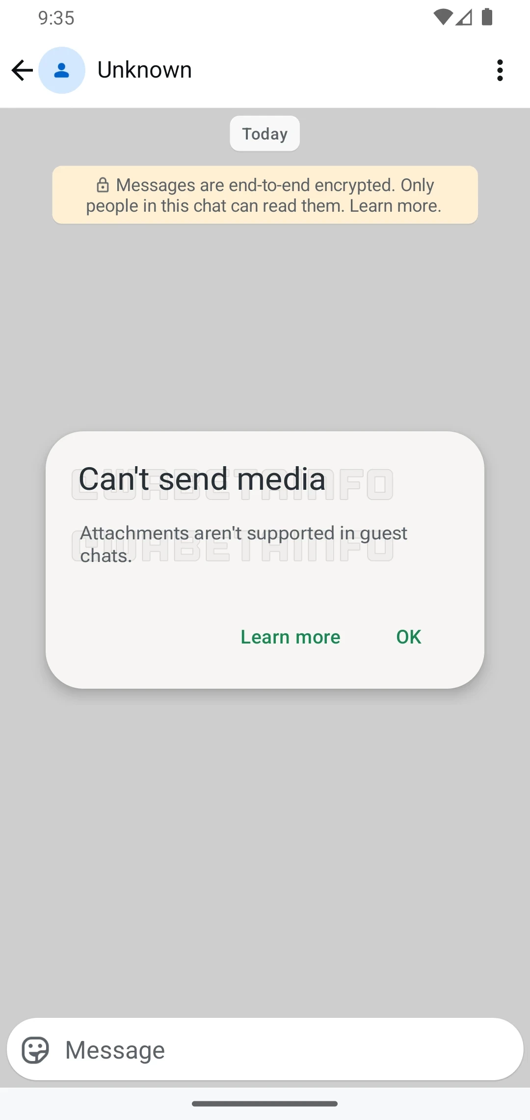 Guest mode in WhatsApp