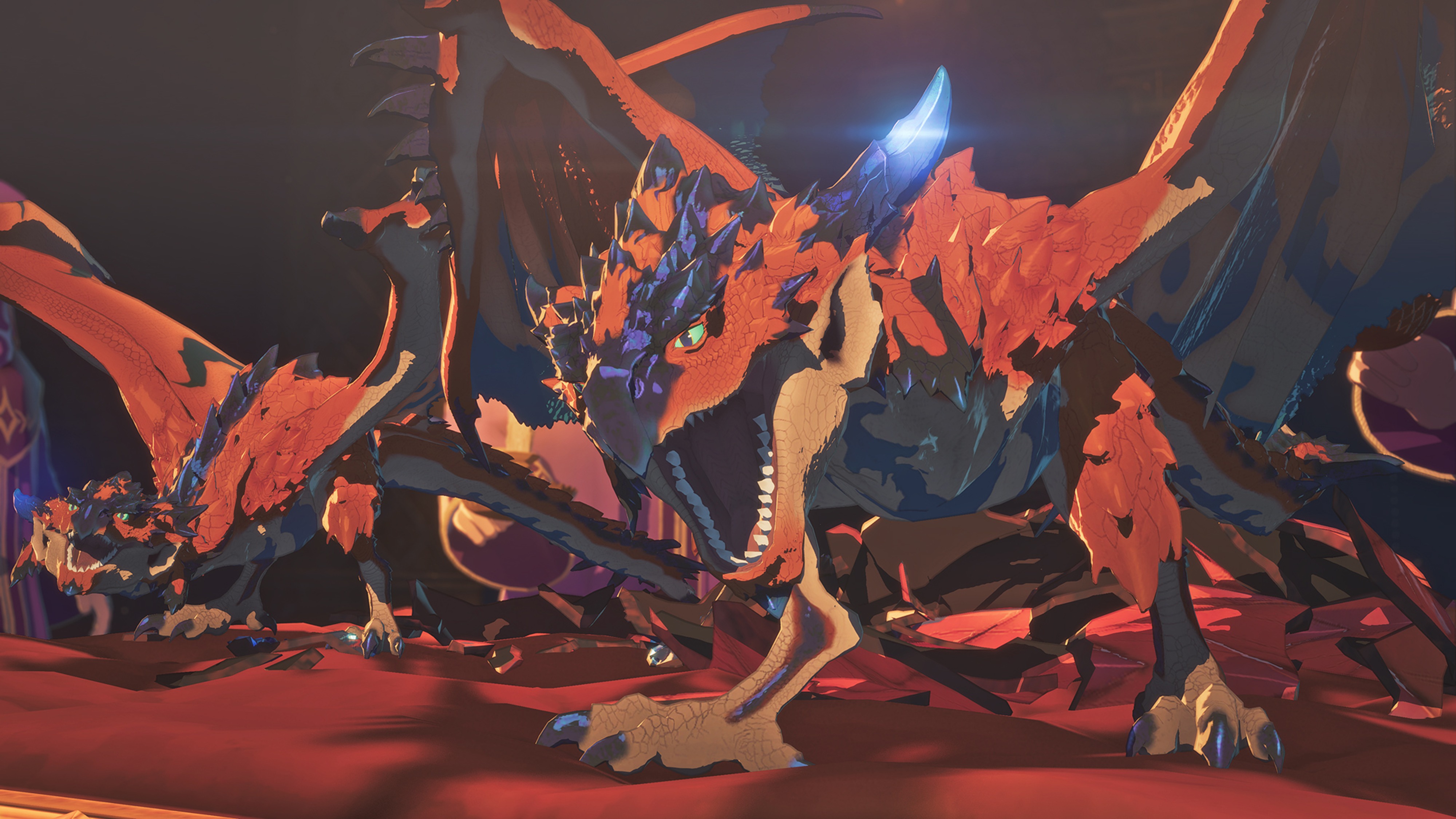 Рекламный скриншот двух Раталосов в Monster Hunter Stories 3: Twisted Reflection