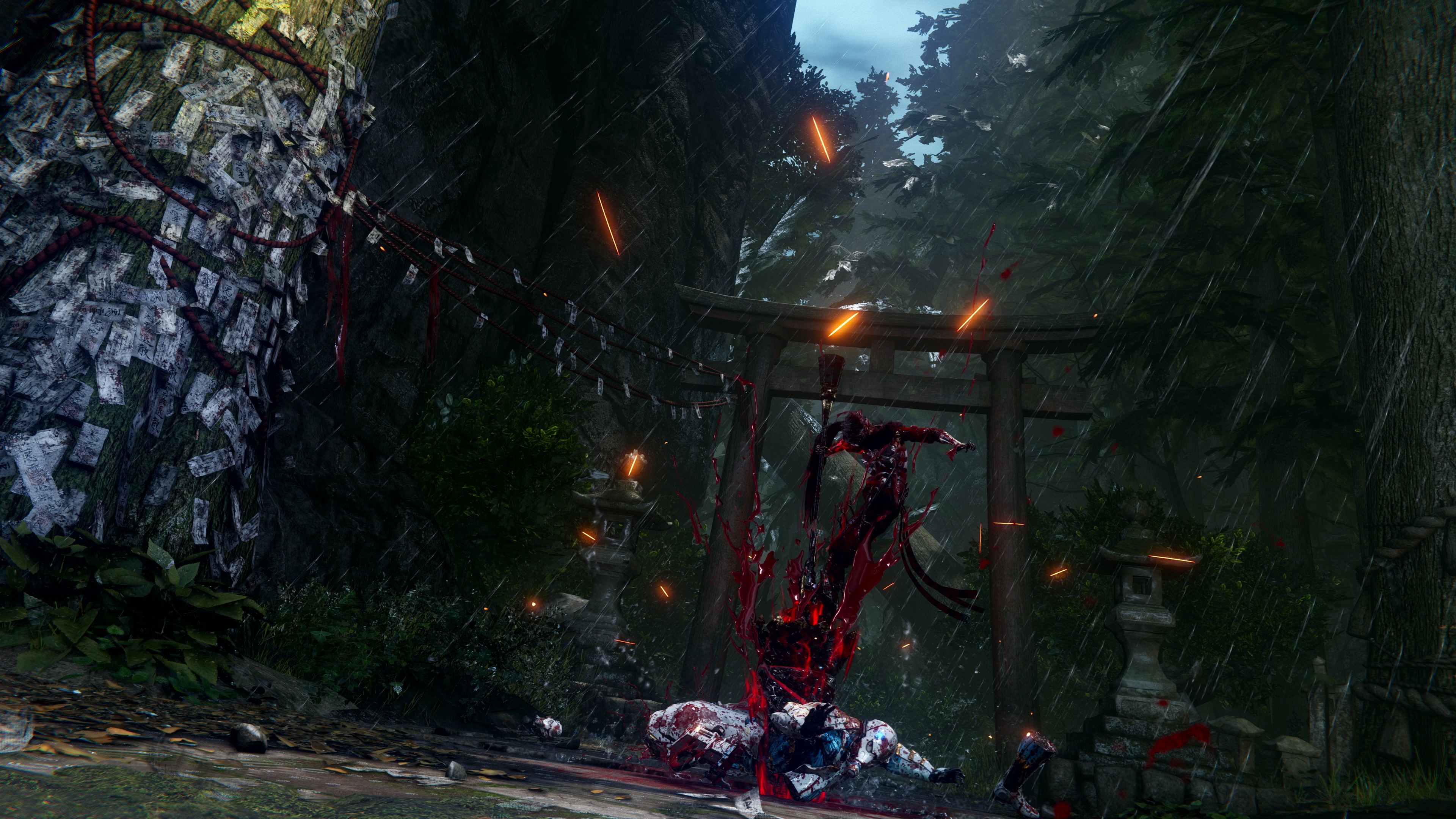 Якумо с копьем в Ninja Gaiden 4