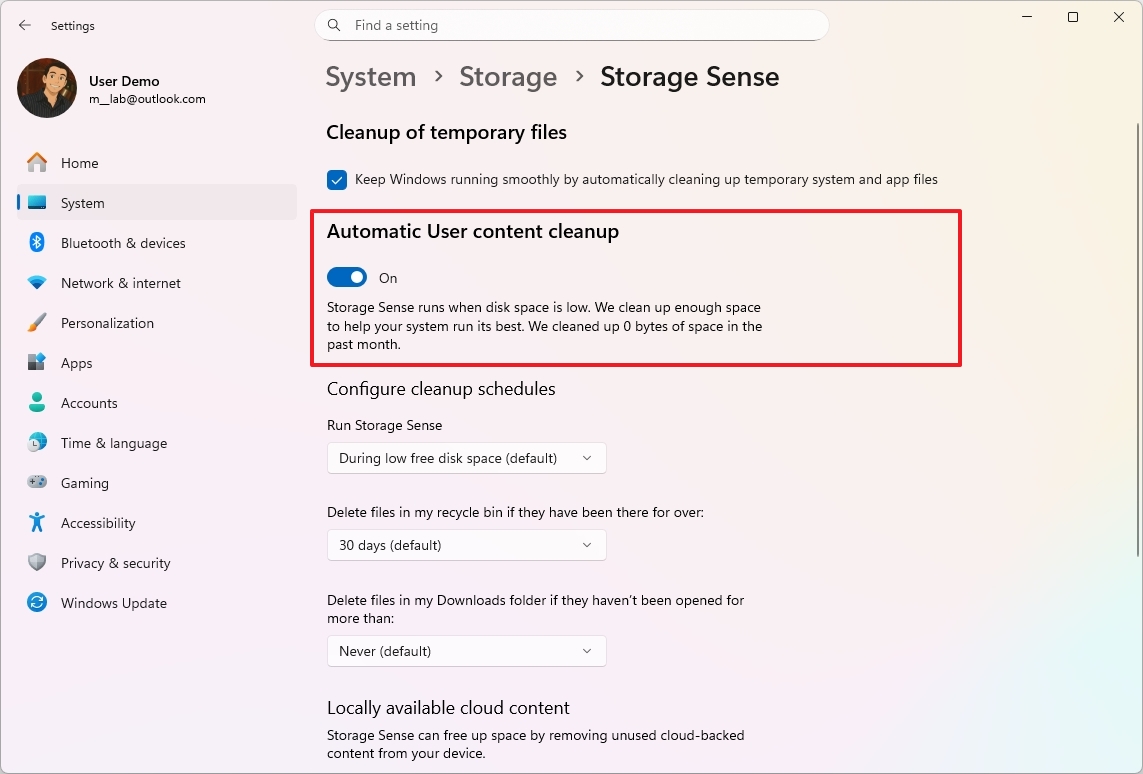 Контроль памяти в Windows 11