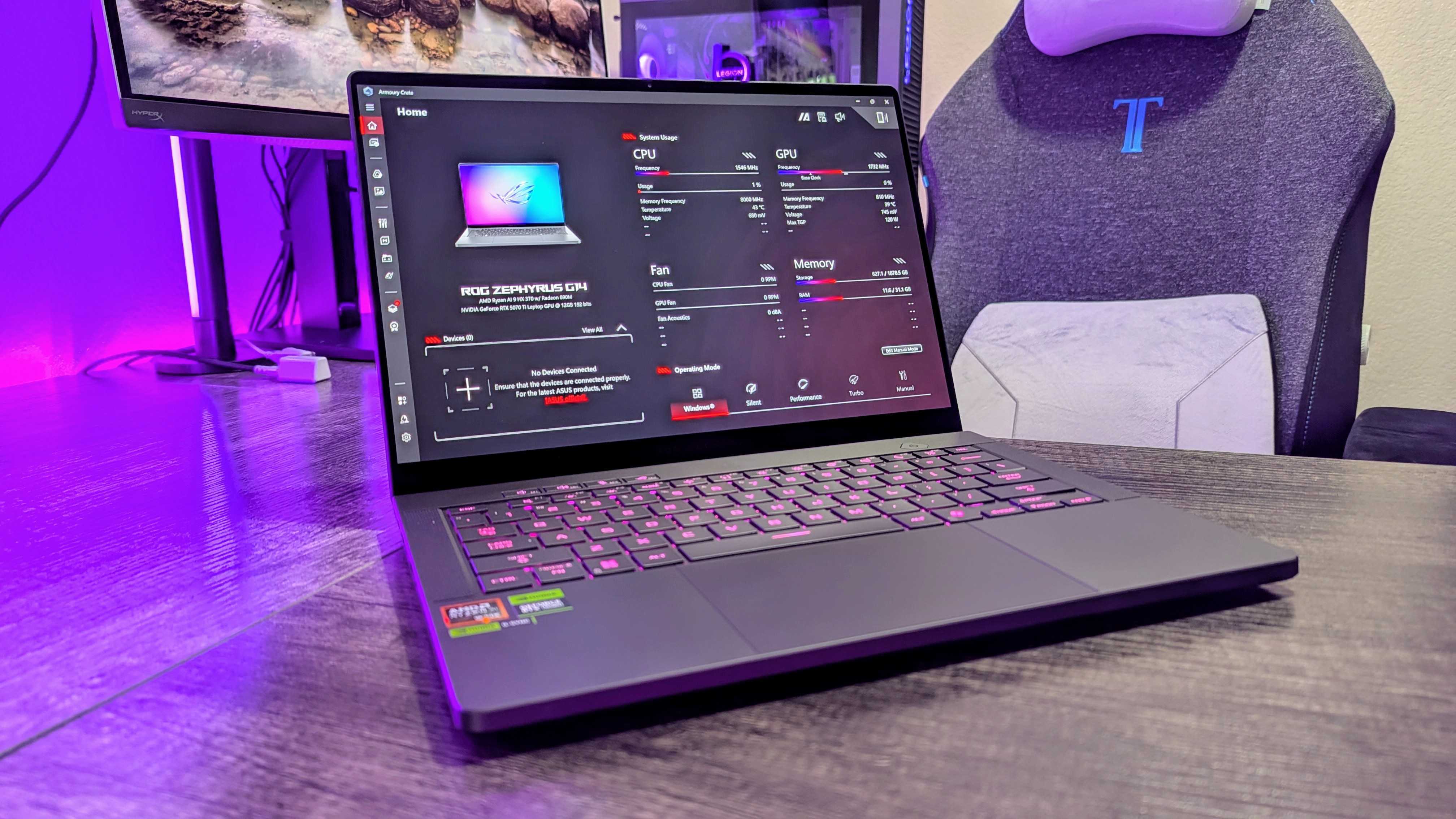 Изображение игрового ноутбука ASUS ROG Zephyrus G14 (2025).