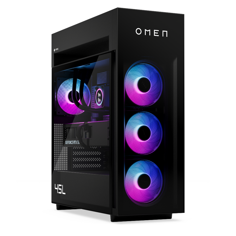 Визуализация игрового ПК HP OMEN MAX 45L.