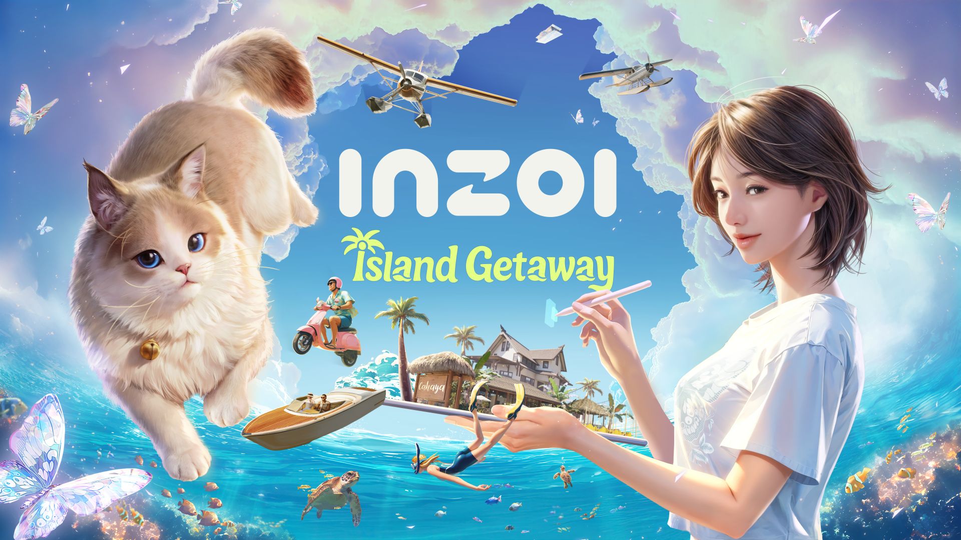 Постер DLC Island Getaway для inZOI.
