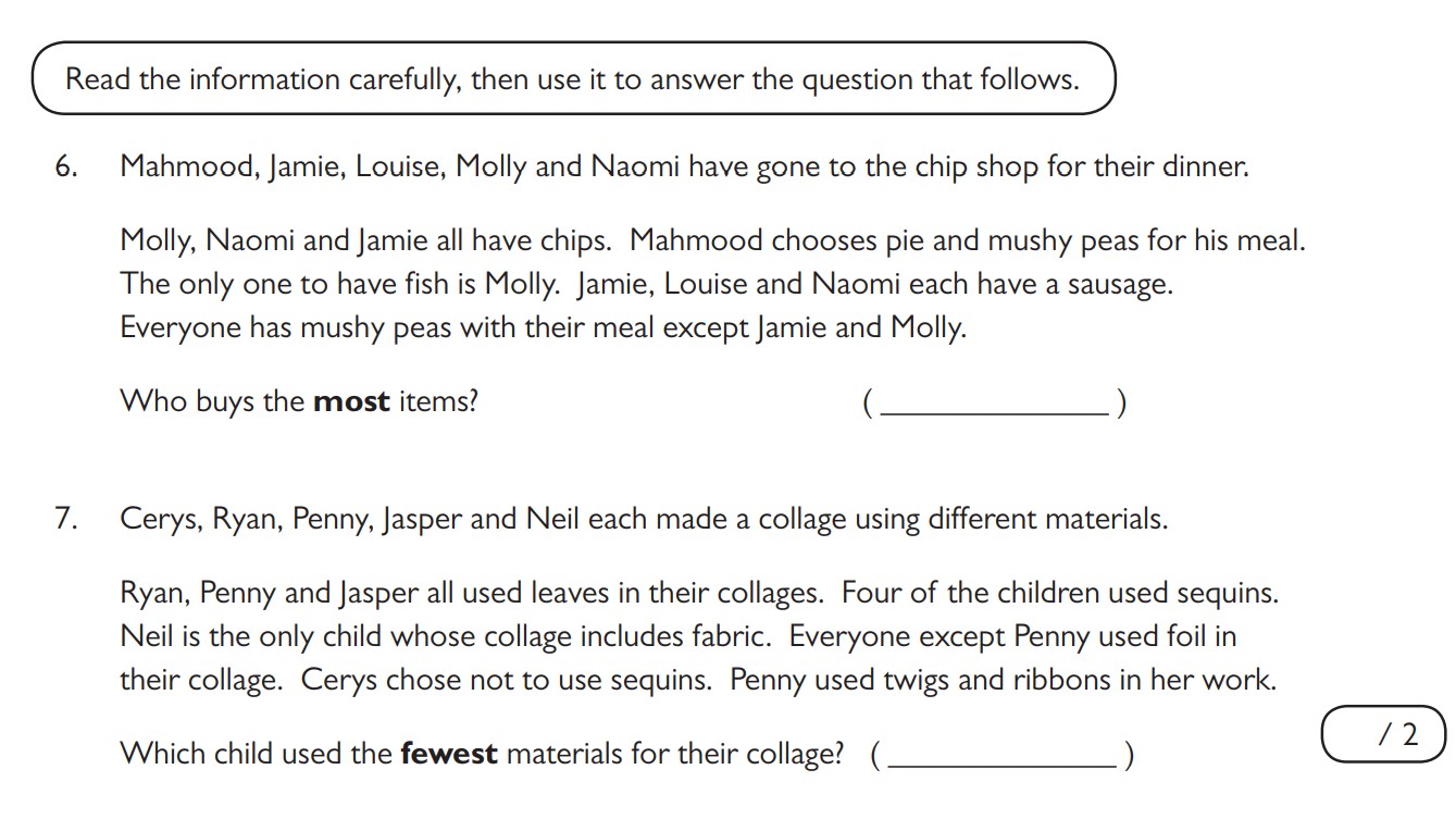 Another set of questions from the 11+ test that OpenAI gpt-oss:20b did not answer correctly.