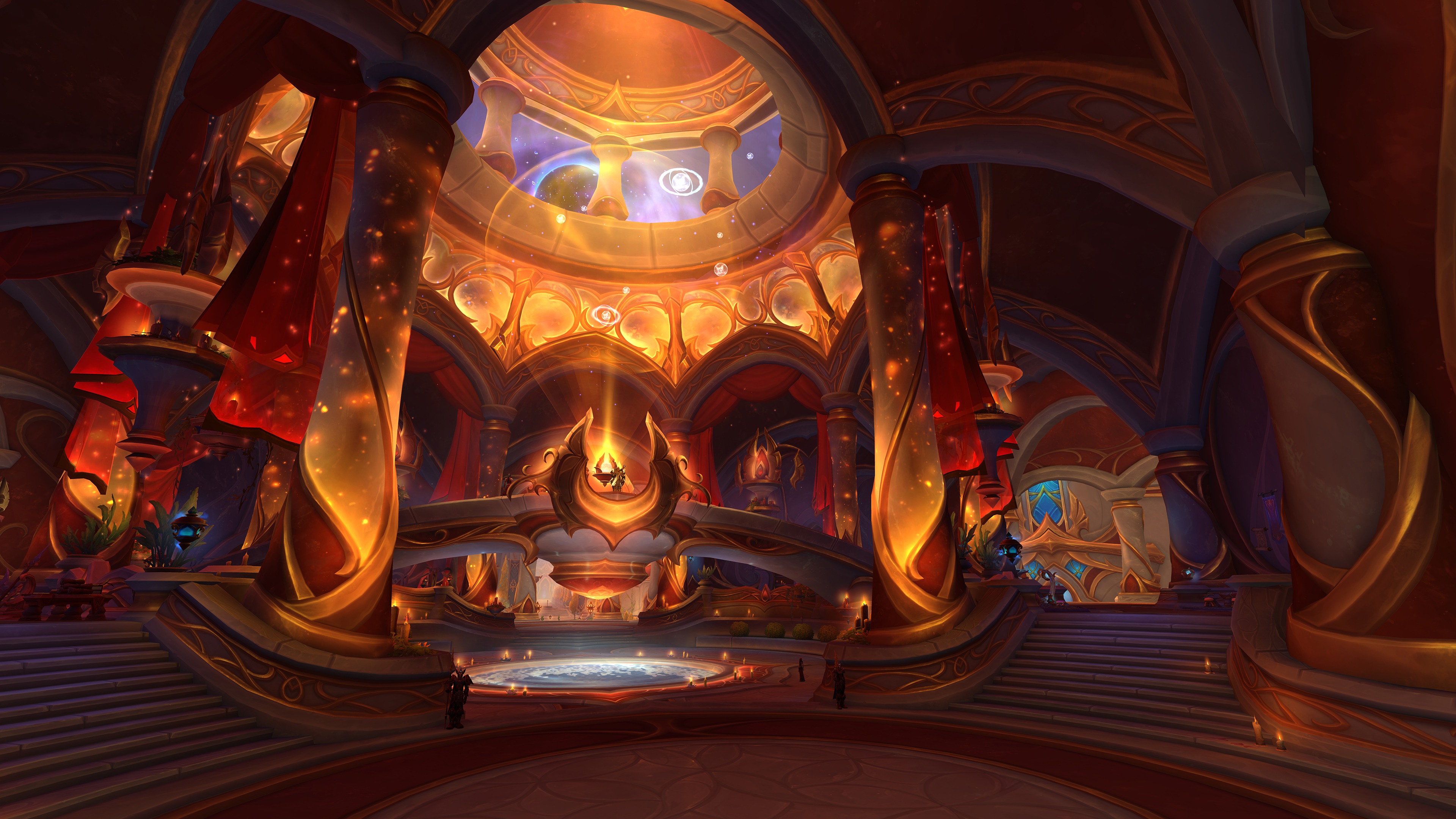 Рекламный скриншот Silvermoon City, обновленного в World of Warcraft: Midnight