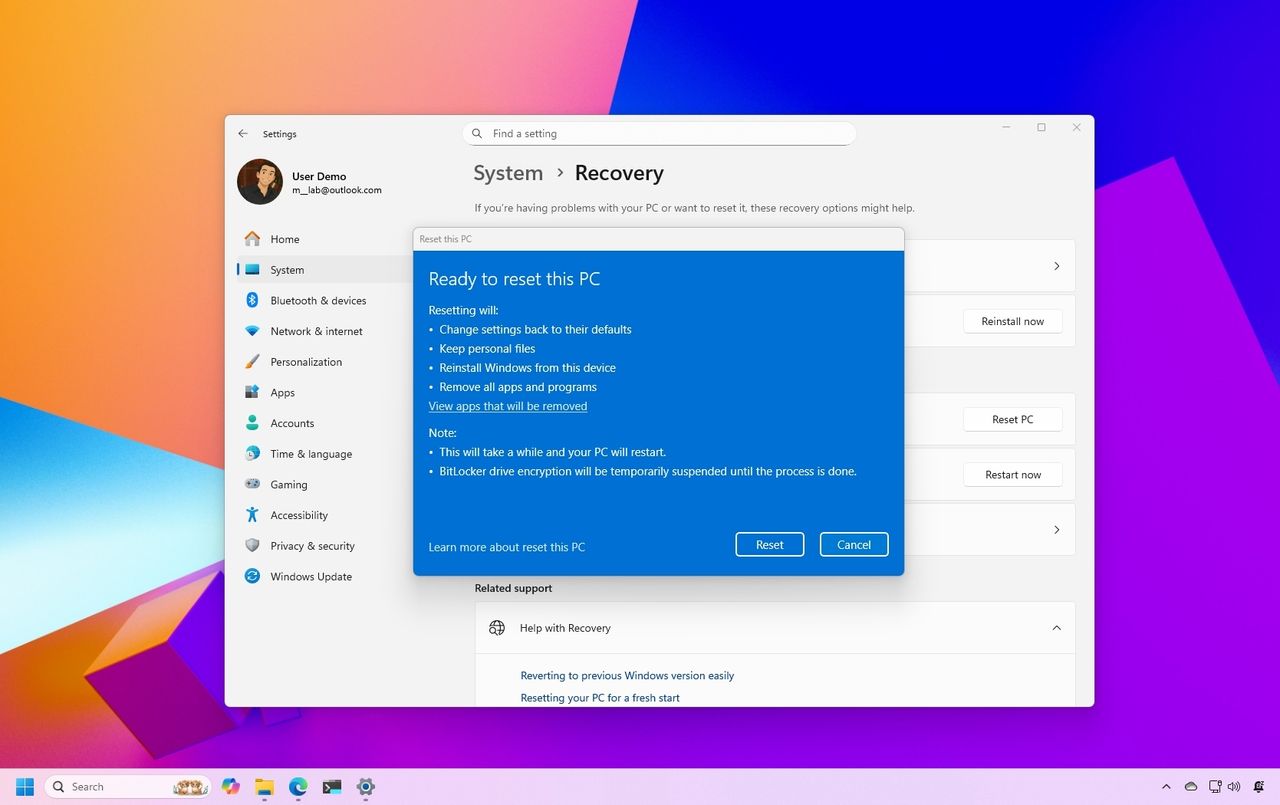 Ошибка Windows мешает сбросить компьютер к заводским настройкам — как это исправить