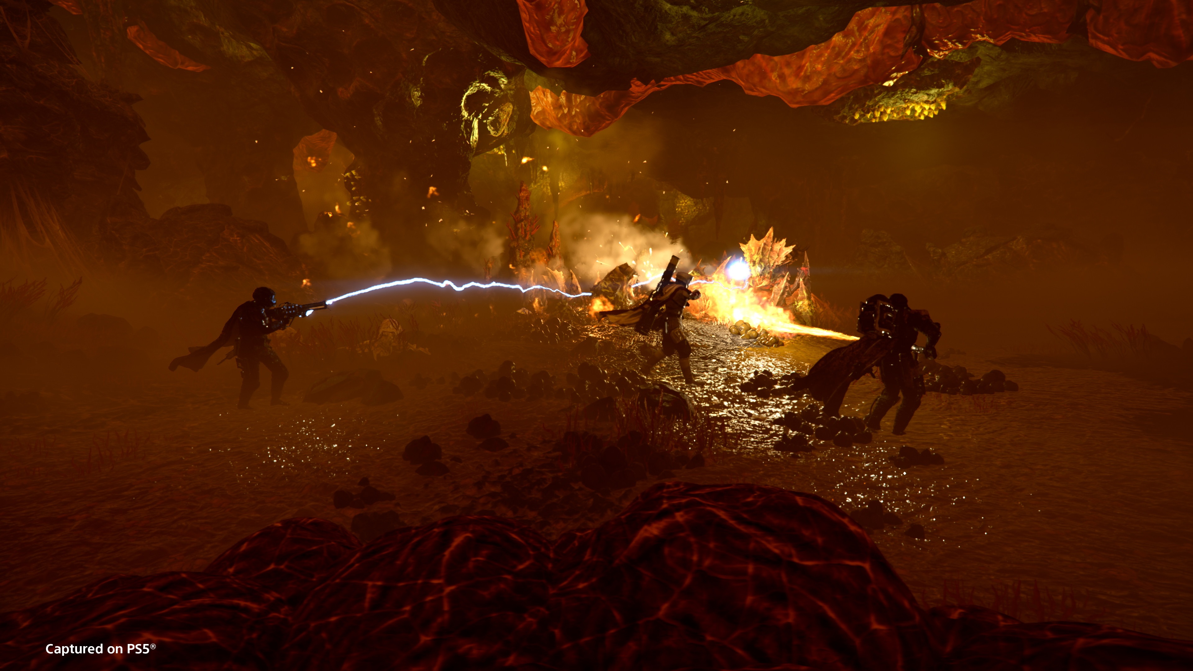 Отряд Helldivers в улье Терминидов в Helldivers 2
