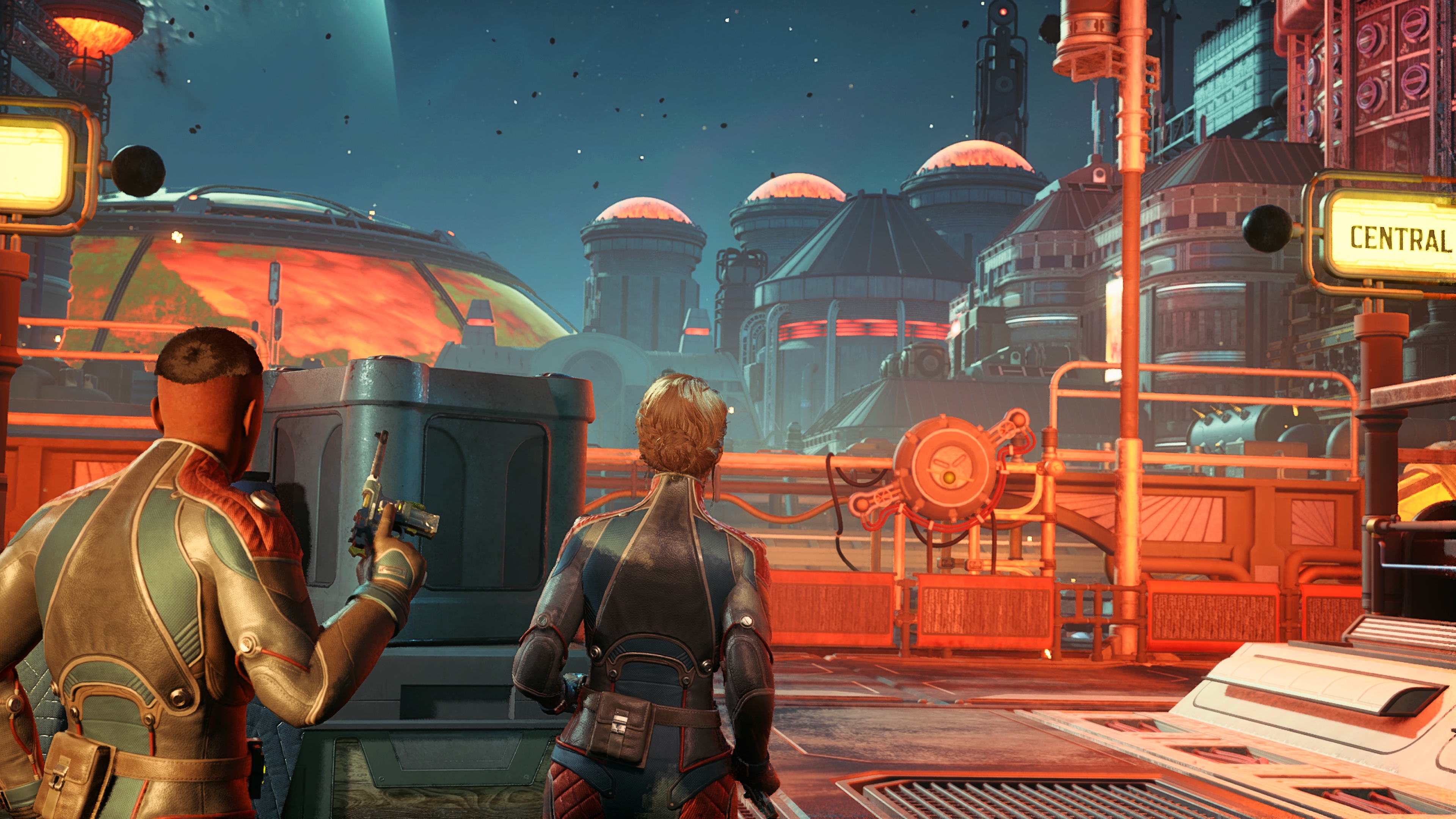 Скриншот превью The Outer Worlds 2, запущенного на Xbox Series X.