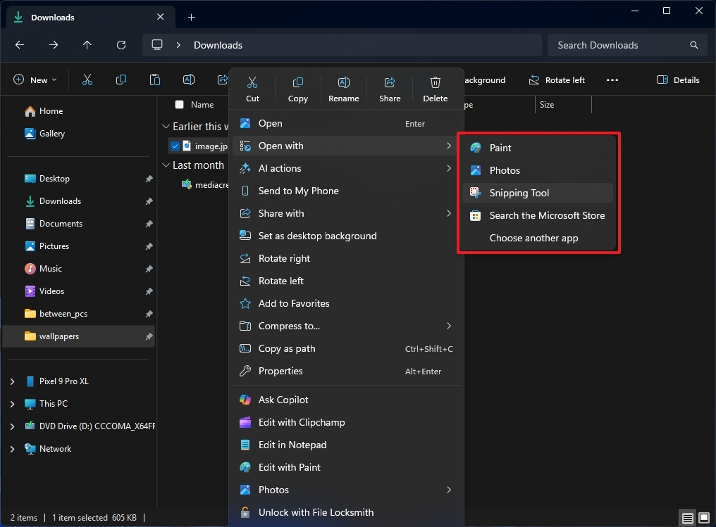 Обновленные значки в меню "Открыть с помощью"