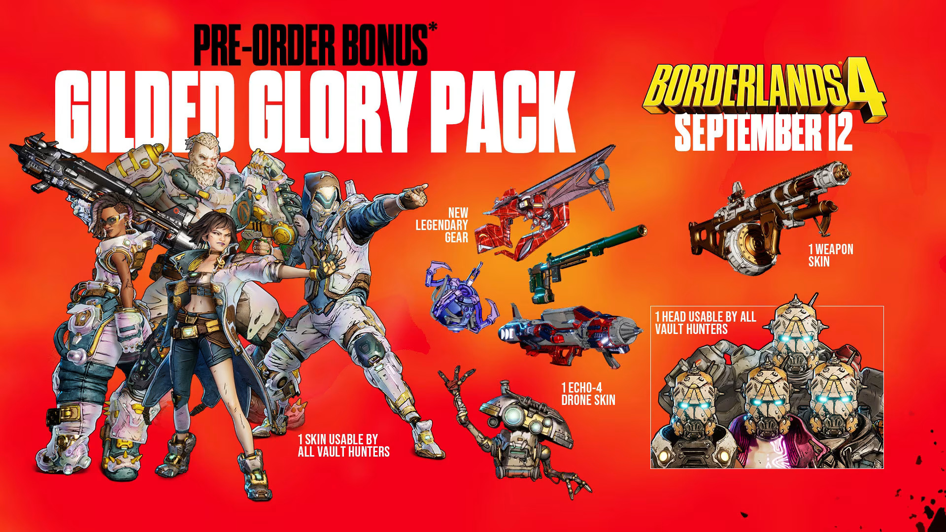 Borderlands 4 Pre-Order bonus promo image showcasing what you get