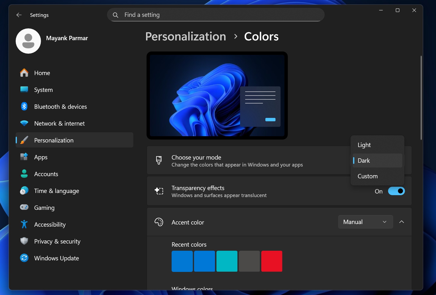 Тёмная тема по расписанию? Windows 11 может получить долгожданную функцию