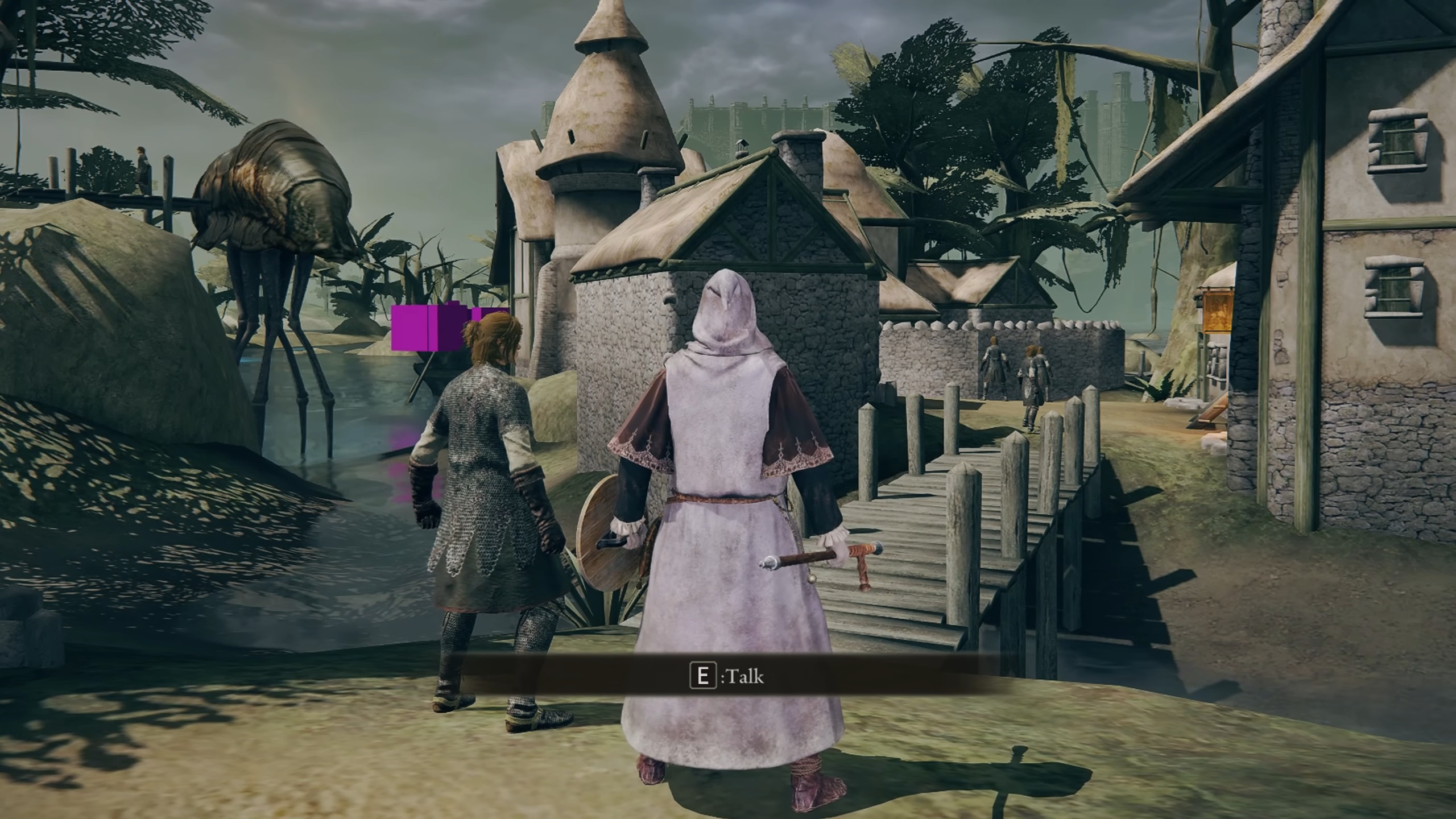Скриншот, показывающий мир Morrowind, перенесенный в движок Elden Ring.